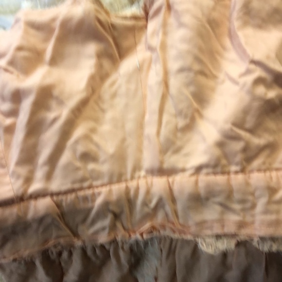 Vintage 1940’s Pink Midi Sheath Wiggle Dress Collared Embroidered Lace Overlay - Picture 8 of 14